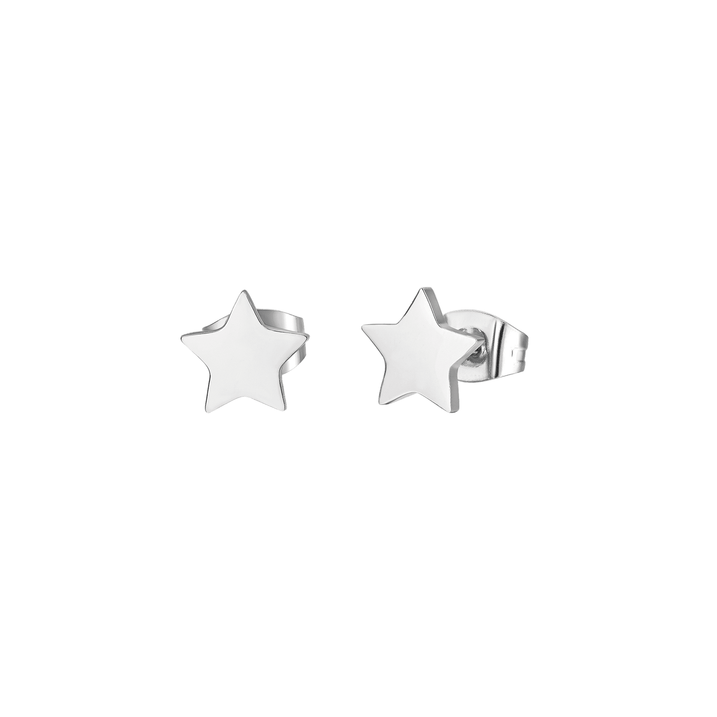 WOMAN'S EARRINGS IN STEEL STARS Luca Barra