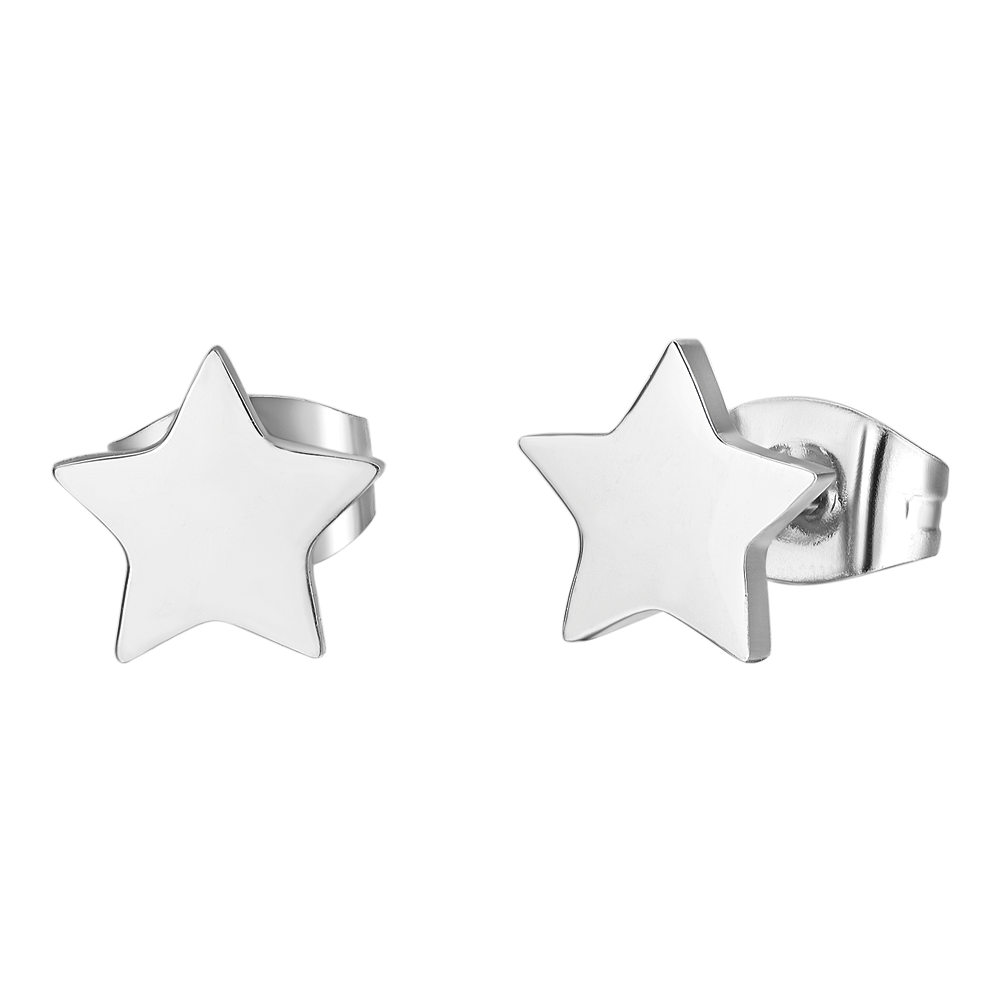 WOMEN'S STEEL STAR EARRINGS