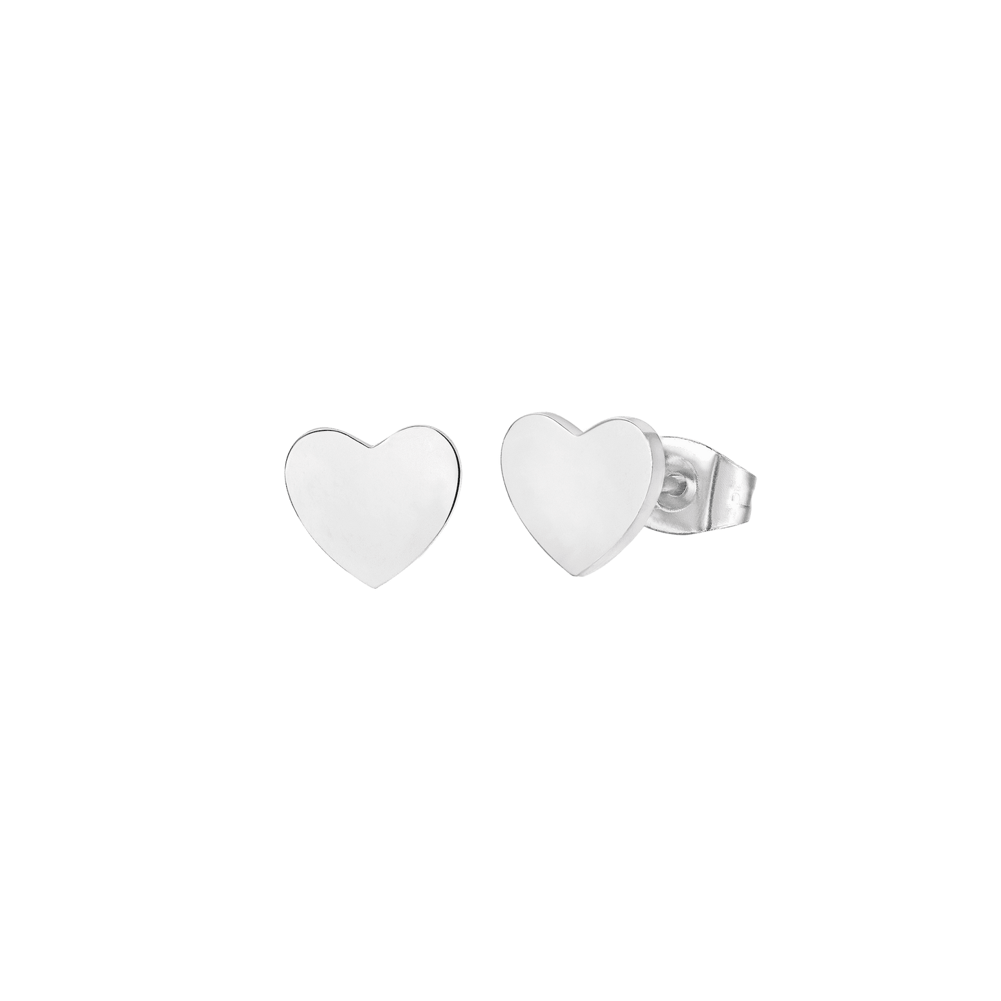 WOMAN'S HEART STEEL EARRINGS Luca Barra