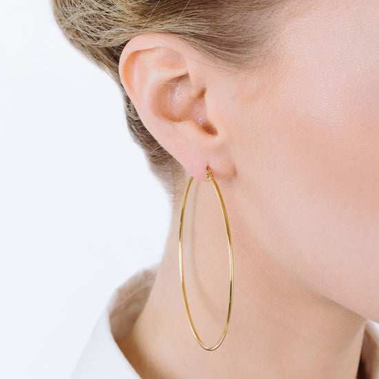 Upload image to Gallery WOMEN'S EARRINGS IN STEEL DIAMETER 63 MM
