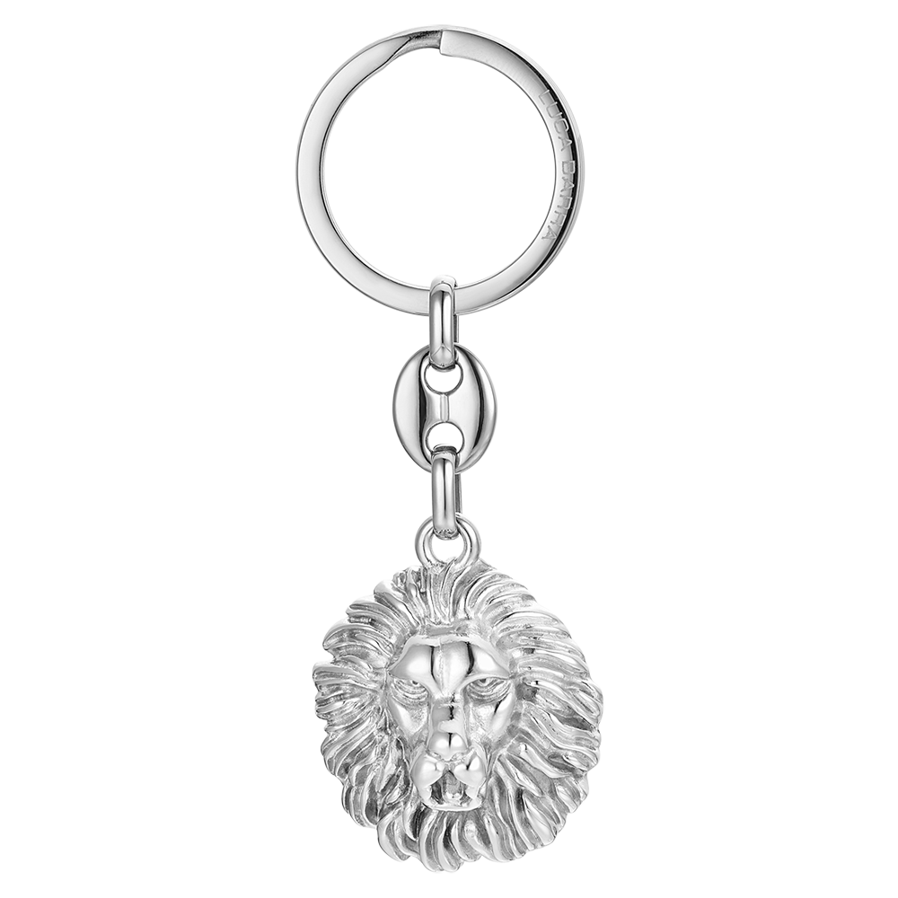 LION HEAD STEEL MAN KEYCHAIN