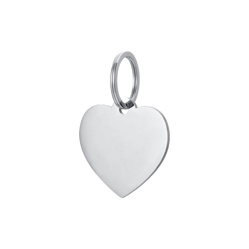 CUSTOMIZABLE DOG AND CAT HEART TAG
