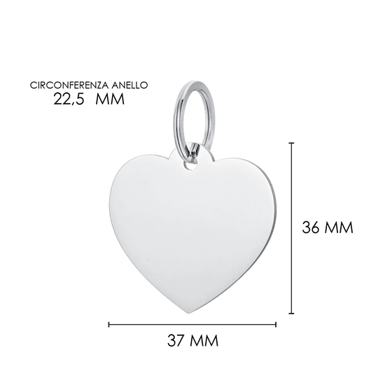 Upload image to Gallery PERSONALIZABLE DOG AND CAT HEART MEDALLET
