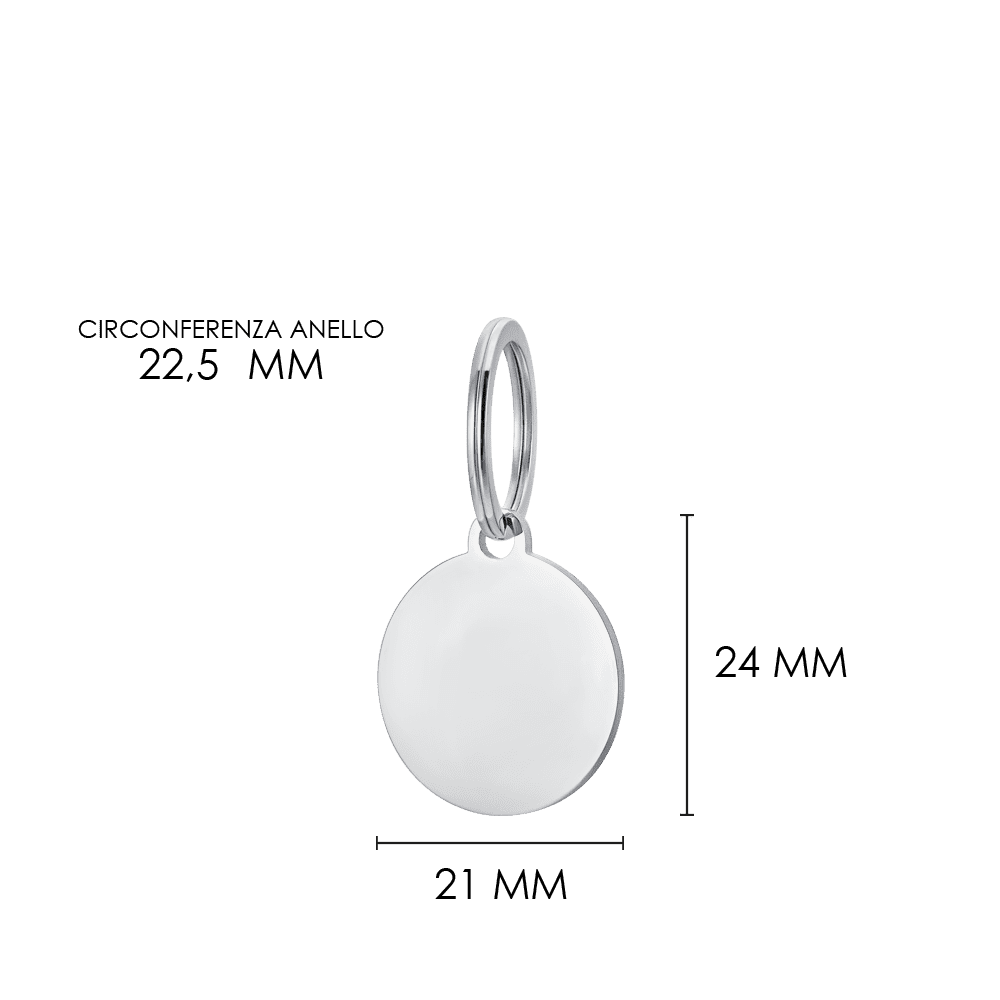 CUSTOMIZABLE DOG AND CAT CIRCLE DOG TAG