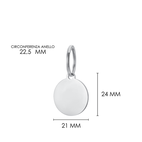 CUSTOMIZABLE DOG AND CAT CIRCLE DOG TAG