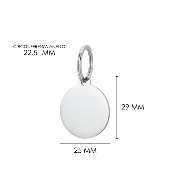 CUSTOMIZABLE DOG AND CAT CIRCLE DOG TAG