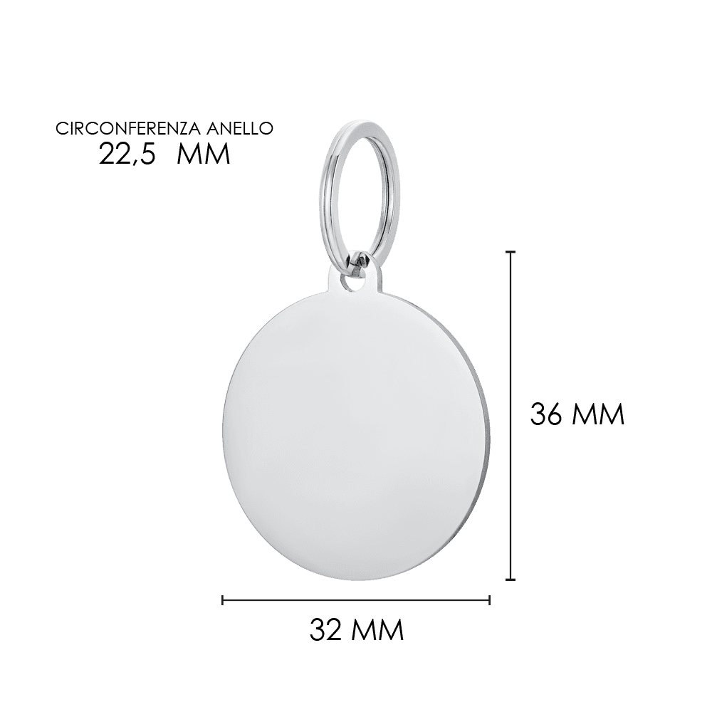 CUSTOMIZABLE DOG AND CAT CIRCLE DOG TAG