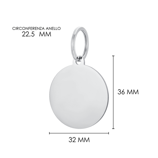 CUSTOMIZABLE DOG AND CAT CIRCLE DOG TAG